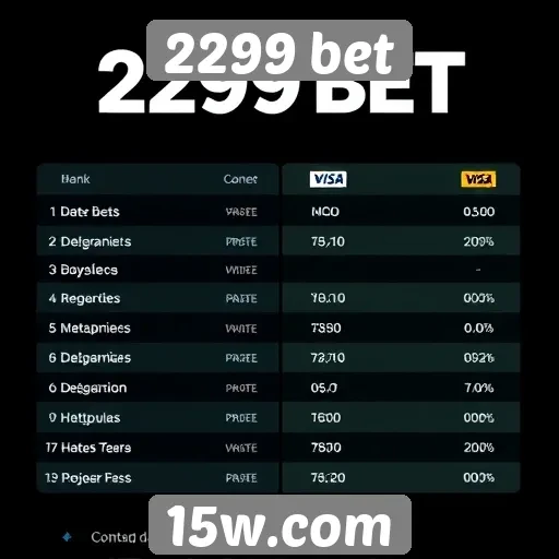Métodos de pagamento disponíveis no 2299 bet